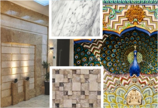 Indian natural stones in interior & exterior designs